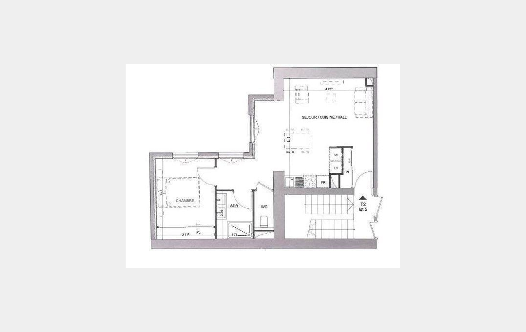 Annonces LATOURDESALVAGNY : Apartment | LYON (69005) | 45 m2 | 273 000 € 